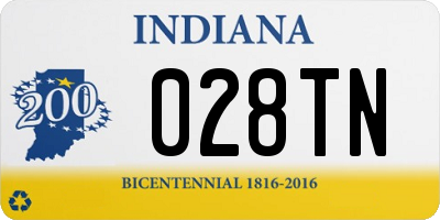 IN license plate 028TN