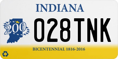 IN license plate 028TNK