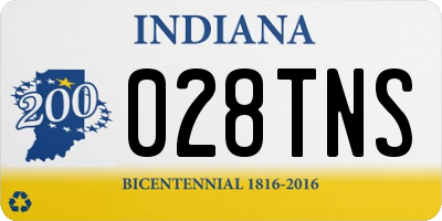 IN license plate 028TNS