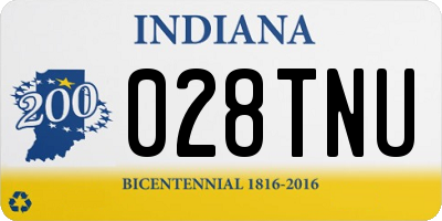 IN license plate 028TNU