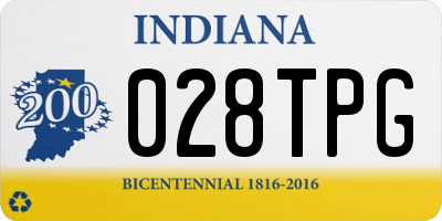 IN license plate 028TPG