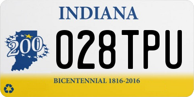 IN license plate 028TPU