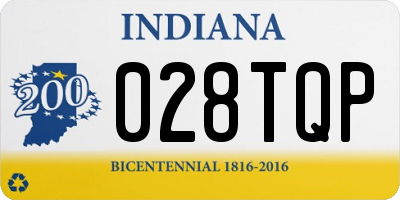 IN license plate 028TQP