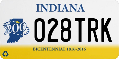 IN license plate 028TRK