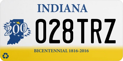 IN license plate 028TRZ