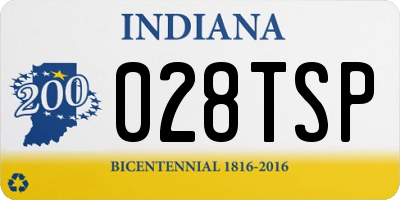 IN license plate 028TSP