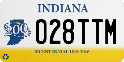 IN license plate 028TTM