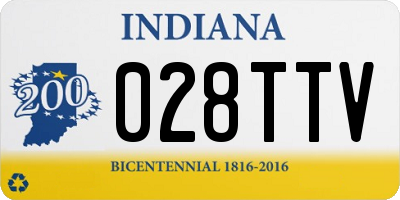 IN license plate 028TTV