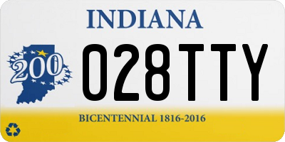 IN license plate 028TTY