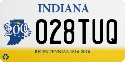 IN license plate 028TUQ