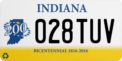 IN license plate 028TUV