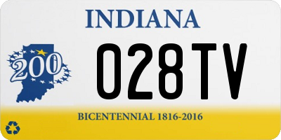 IN license plate 028TV