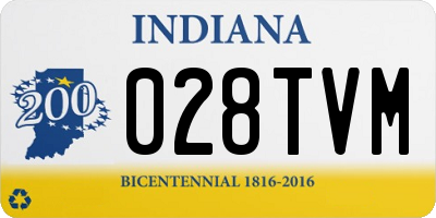 IN license plate 028TVM