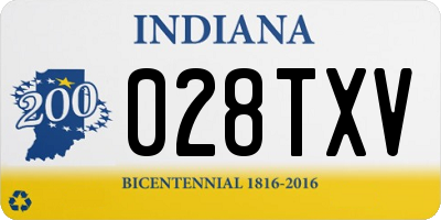 IN license plate 028TXV