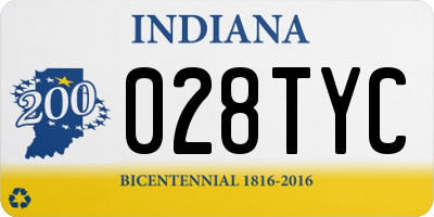 IN license plate 028TYC