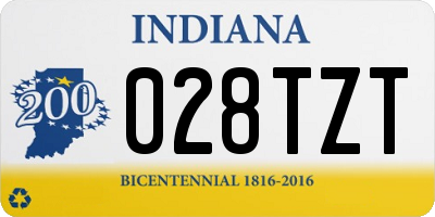 IN license plate 028TZT