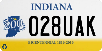 IN license plate 028UAK