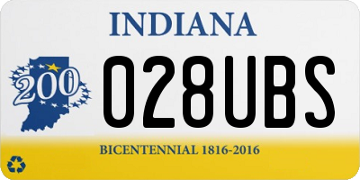 IN license plate 028UBS
