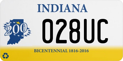 IN license plate 028UC