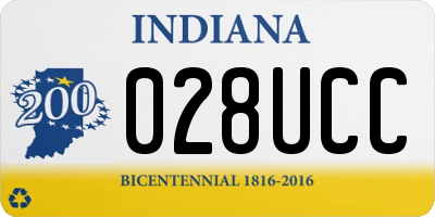 IN license plate 028UCC