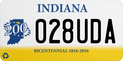 IN license plate 028UDA