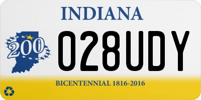 IN license plate 028UDY