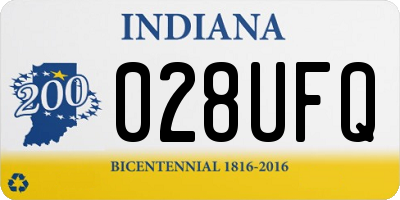 IN license plate 028UFQ