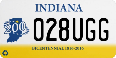IN license plate 028UGG
