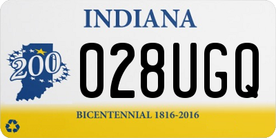 IN license plate 028UGQ
