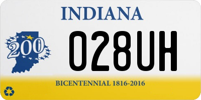 IN license plate 028UH
