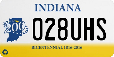 IN license plate 028UHS