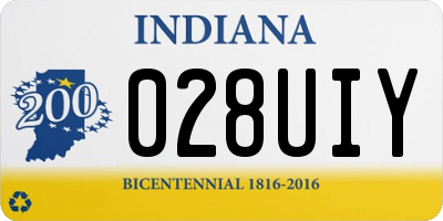 IN license plate 028UIY