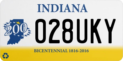 IN license plate 028UKY