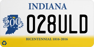 IN license plate 028ULD