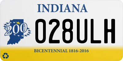 IN license plate 028ULH