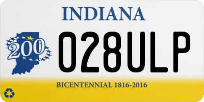 IN license plate 028ULP