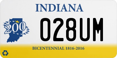 IN license plate 028UM