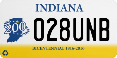 IN license plate 028UNB