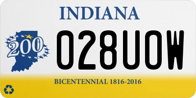 IN license plate 028UOW