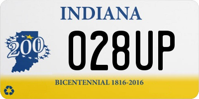 IN license plate 028UP