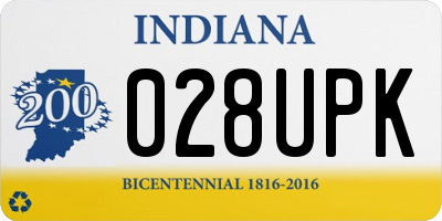 IN license plate 028UPK