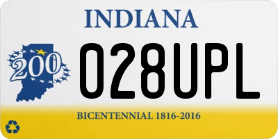 IN license plate 028UPL