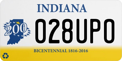 IN license plate 028UPO