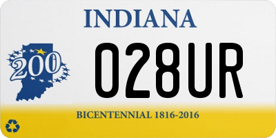 IN license plate 028UR