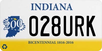 IN license plate 028URK