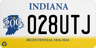IN license plate 028UTJ