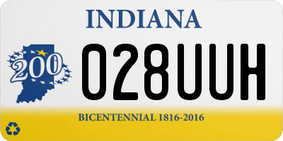 IN license plate 028UUH
