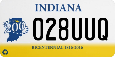 IN license plate 028UUQ