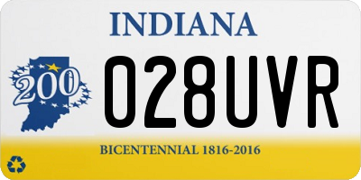 IN license plate 028UVR