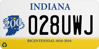 IN license plate 028UWJ